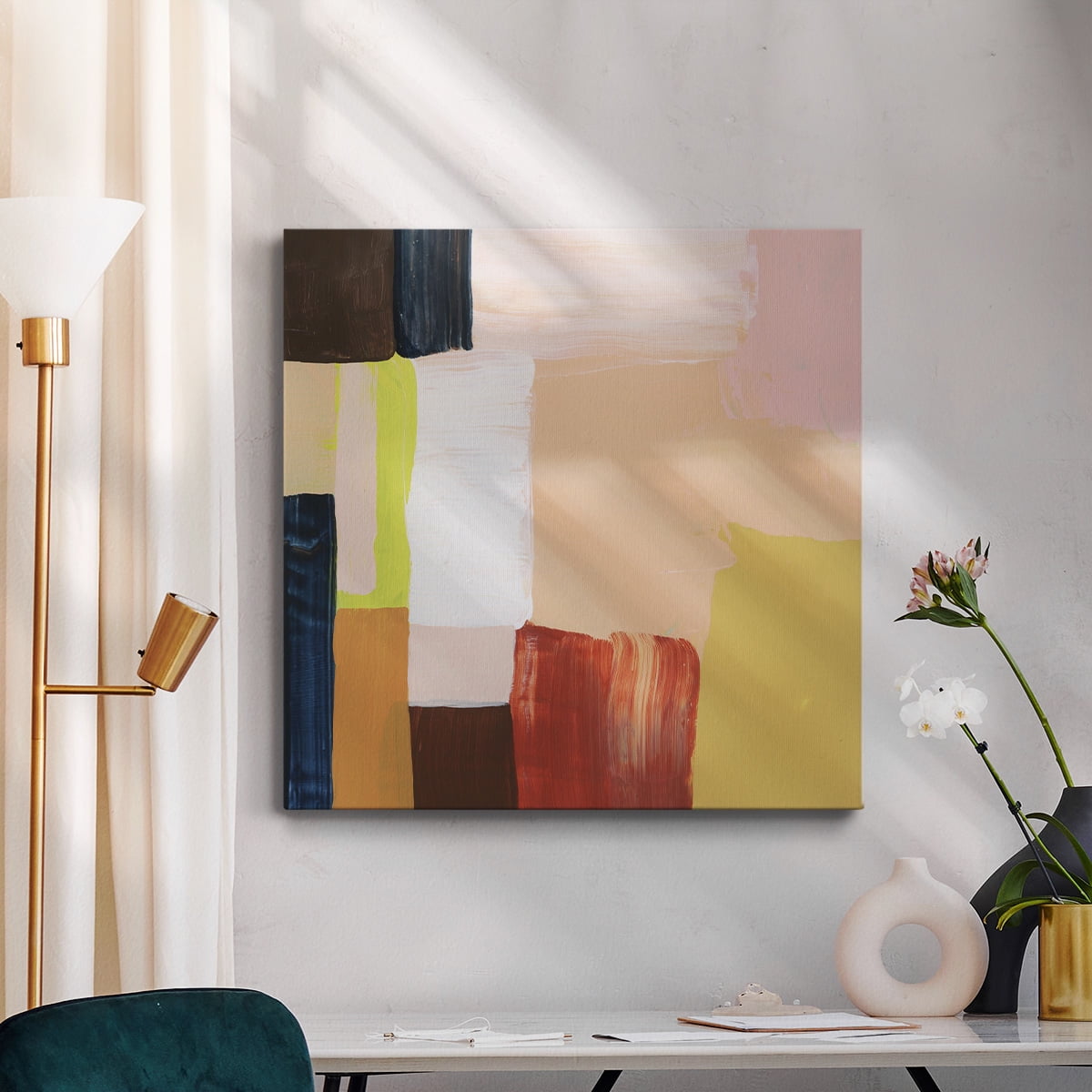 Wexford Home Custom Hourglass I-Premium Gallery Wrapped Canvas, 24" x 24" - Ready to Hang