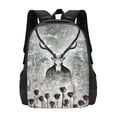thumbnail image 1 of DouZhe Sac à Dos Léger, Sac de Randonnée de Voyage Sac à Dos Scolaire Sac de Jour Décontracté Crâne de Mort Roses Fleurs Imprimés Sacs à Dos pour Femmes Hommes, 1 of 6