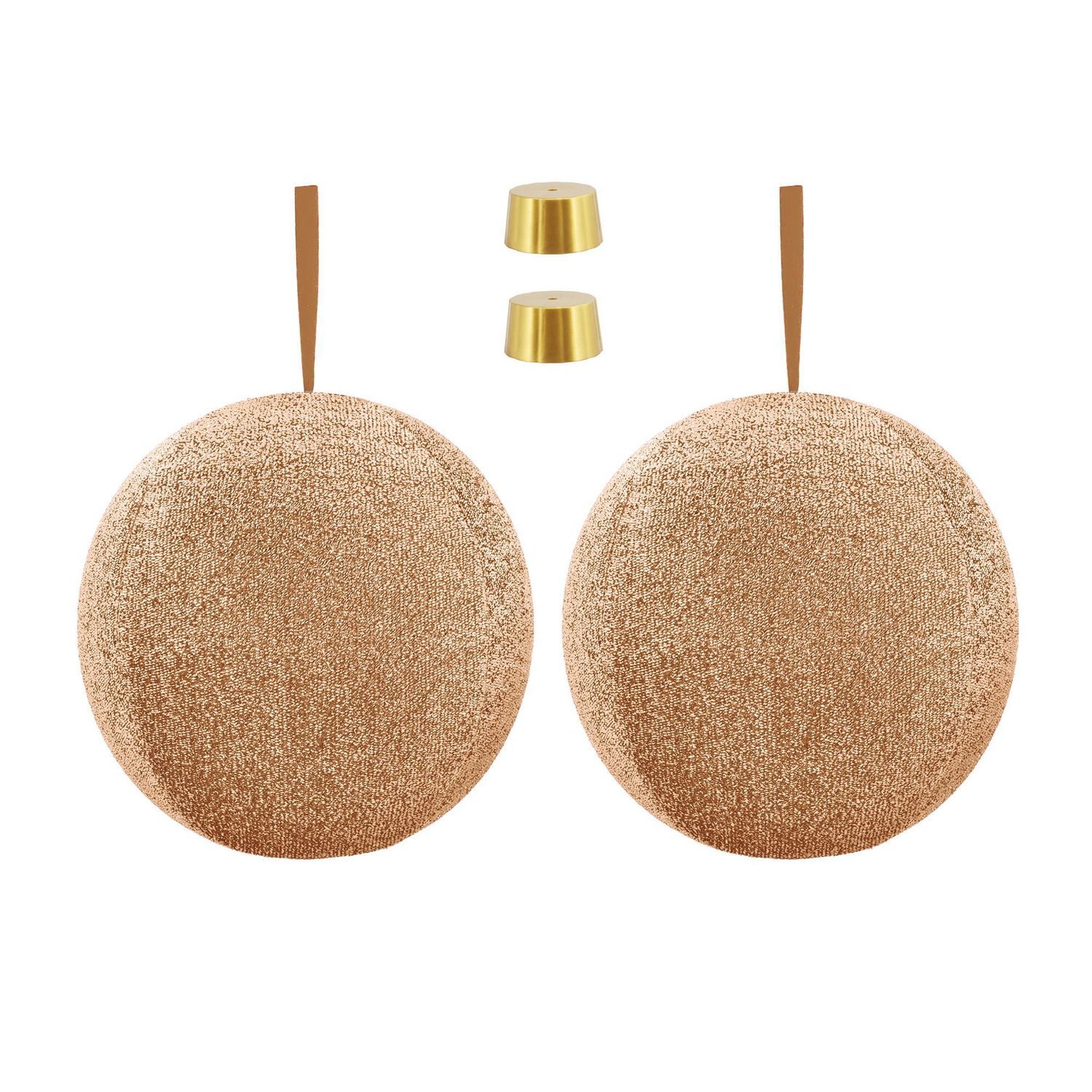 12"GUIRLANDES ORNEMENTS OR