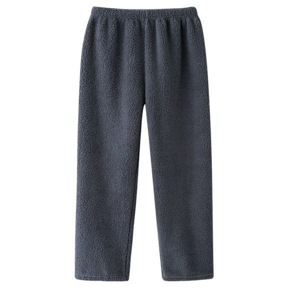 Hifoo Women Casual Pants High Waist Soft Thermal Winter Trousers With Pockets Comfortable Elastic Waistband For Everyday Wear And Relaxation At Home Or Outside Versatile Solid Color Slacks