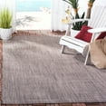 thumbnail image 3 of SAFAVIEH Courtyard Morven Chevron Stripes Indoor/Outdoor Area Rug, 6'7" x 9'6", Brown/Beige, 3 of 17