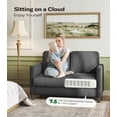 thumbnail image 4 of Welzona 51" Corduroy Loveseat Sofa, Small 2-Seater Couch for Small Spaces, Tool-Free Assembly, Grey, 4 of 8