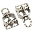 thumbnail image 1 of M15 Double Pulley Block, Labor Saving 2Pcs 35KG Loading Lifting Double Pulley Block Versatile 360 Degree Rotatable  For Crane Hanging, 1 of 8