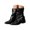 Black, variant on Women's Fold-Over Ankle B𝗈𝗈𝑡𝑠 Wide Calf S𝗅𝗈𝗎𝖼hy B𝗈𝗈𝑡𝑠 Fashion S𝗅ip-On B𝗈𝗈𝑡𝑠 Pointed Toe Chun𝗄𝗒 Heel Booties V𝗂ntage Mid Top Boot Dress Mid Block Heel Shoes for Fall Spring Winter