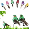 thumbnail image 4 of Decoración de Pájaros de Jardín, Pájaro Artificial de Color Brillante, Buen Brillo en el Interior de Adornos Al Aire Libre Ventana de Jardín para Fiesta de Boda Escena de, 4 of 7