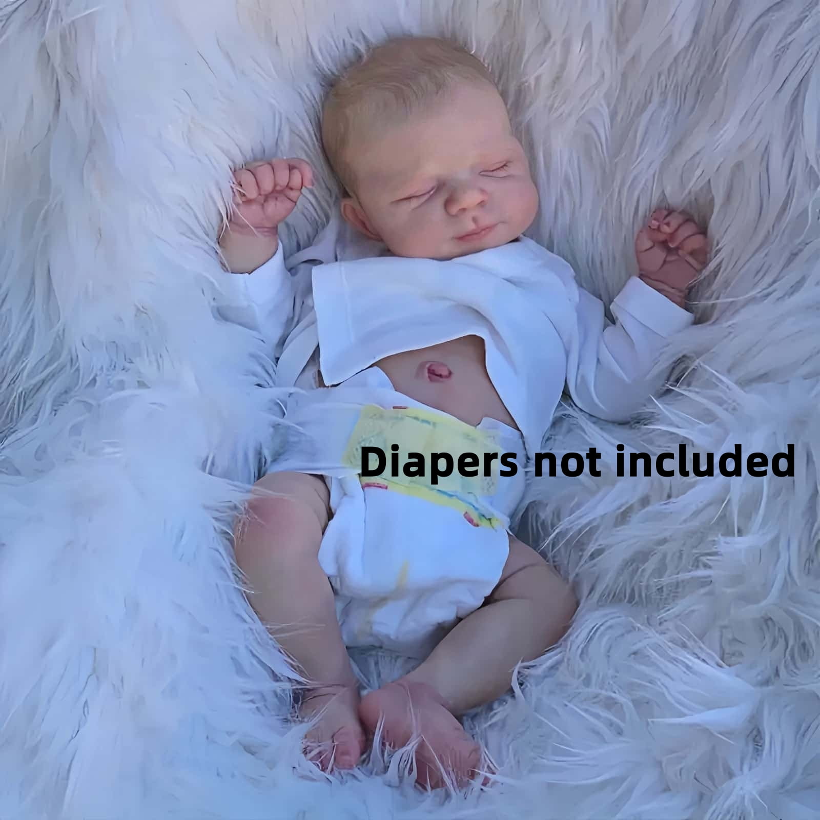 19 Inch adorable reborn baby doll - realistic details, hand-painted appearance, cute and real - perfect for collection and gift giving