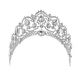 thumbnail image 4 of Baile de Ronda de Cristal Llena de Joyas de cabellero Del Rhinestone Tiaras BLESIY Venda de la boda, 4 of 8