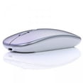 thumbnail image 3 of Ratón inalámbrico silencioso A2 con carga Bluetooth, accesorios luminosos para computadora de oficina, 3 of 5