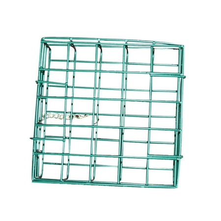 Green Square Bread Block Bird Feeder Outdoor Bird Food Device Suet Feeder