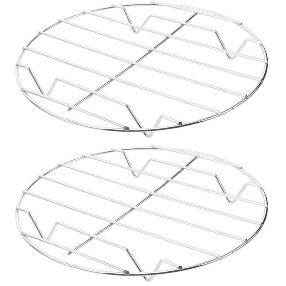 2 Pcs Support de Barbecue en Acier Inoxydable Pratique pour Steak Extérieur