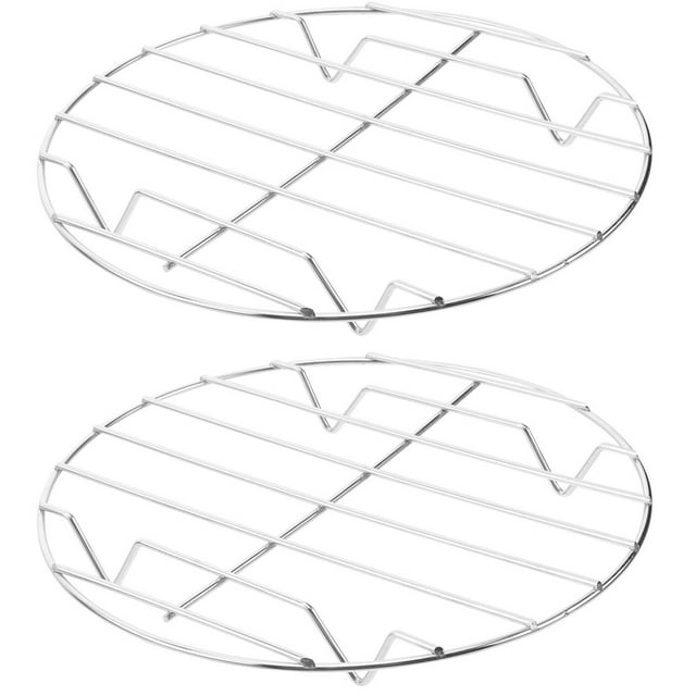2 Pcs Support de Barbecue en Acier Inoxydable Pratique pour Steak Extérieur