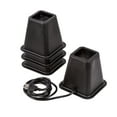thumbnail image 2 of Honey-Can-Do 5.5" Black Plastic Bed or Furniture Risers with Power Outlets and USB Ports (Set of 4), 2 of 5