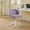 Violet + faux fur + Foam, variant on Furniture Office Chair,Artificial rabbit hair Home Office Chair with Metal Base,Adjustable Desk Chair Swivel Office Chair,Vanity Chair