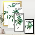 thumbnail image 4 of Designart 'Ancient Green Leaves Plants IV' Traditional Framed Art Print, 4 of 4