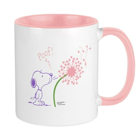 

CafePress - Snoopy Dandelion Large Mug - Ceramic Coffee Tea Novelty Mug Cup 11 oz