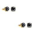 thumbnail image 4 of Jumpingount Brillo Stud Colgante Colgante Accesorios populares Pendientes de fiesta Aniversario diario Pendiente simple Playa Negro Negro 2piezas Jumpingount CBP304950, 4 of 5