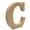 C, variant on Visland 4 Inch Designable Wood Letters, Unfinished Wood Letters for Wall Decor Decorative Standing Letters Slices Sign Board Decoration for Craft Home Party Projects (K)