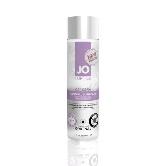 JO Agape Water-Based Personal Lubricant, pH-Blanced Lube for Sensitive Skin, 4 fl oz