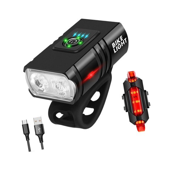 Luz delantera para bicicleta, faro para bicicleta, piezas de lámpara universales para bicicletas para hombres y mujeres, faro para bicicleta, luz LED Estilo A