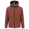 thumbnail image 1 of Windbreaker Jacket Men's Zip Front Windbreaker Jacket Spring And Charge Coat Thin Outdoor Mountaineering And Riding Windproof Work Coat Wine 3XL, 1 of 3