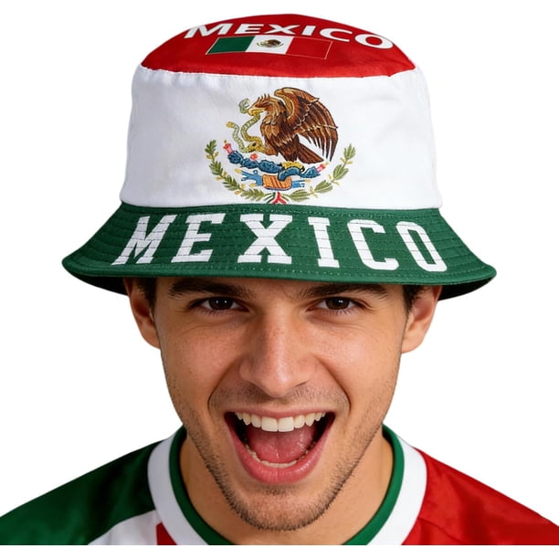 Yanonmyfd Bucket Hat with National Flag World Cup 2026 Hat World Cup Merchandise for Soccer Fans Gifts