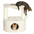 thumbnail image 3 of TRIXIE Baza Grande Scratching Post, Cream, with Condo, Hammock, Dangling Pom-Pom, 3 of 8