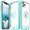 Teal, variant on Vena iPhone 11 Pro Max, vLove Glitter Heart Case Slim Dual Layer Protection - Teal (PC) and Clear TPU with Glitter