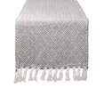 thumbnail image 1 of Camino de Mesa Trenzado Estilo Rústico DII Gris 38x183 cm, 1 of 8
