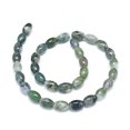 thumbnail image 2 of Natural Moss Agate Beads Strands Dyed & Heated Rice 11.5~12x7.5~8mm Hole: 0.7mm 33 pcs/Strand 15.55 inch(39.5 cm), 2 of 3