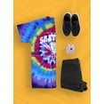 thumbnail image 3 of College Tennis Seattle Slogan Tie Dye Spiral Women -Image by Shutterstock, Female XX-Large, 3 of 4