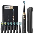 thumbnail image 2 of Cepillos de dientes eléctricos Fairywill para adultos y niños, 5 modos, temporizador inteligente, recargable, blanqueador, cepillo de dientes sónico con 8 cabezales de cepillo, 2 of 5