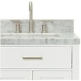 thumbnail image 3 of Ariel H037srcwrvo Bristol 37" Free Standing Single Rectangular Basin Vanity Set - White, 3 of 7
