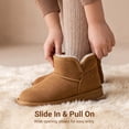 thumbnail image 3 of DREAM PAIRS Kids' Winter Ankle Boots, Girls' Boys' Warm Faux Suede Short Boots with Cozy Lining, Anti-Slip Outsole, 3 of 6