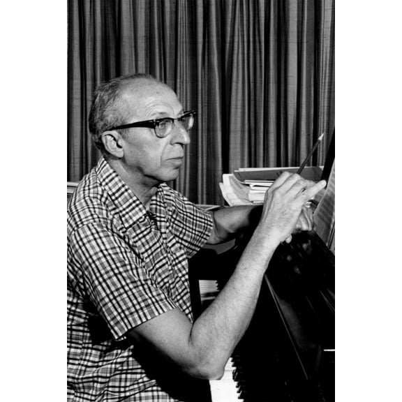 24x36 gallery poster, Aaron Copland in 1962 from a television special