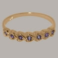 thumbnail image 6 of LBG British Made 14k Rose Gold ring with Natural Amethyst Womens Eternity Ring - 33 size options - Size 11.25, 6 of 9