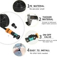 thumbnail image 3 of neszzmir 50 ft Flat Sprinkler Hose for Lawn & Garden Watering, Heavy Duty No-Kink Irrigation Hose with Stakes, 3 of 11
