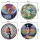 thumbnail image 2 of Mantel Individual Ecológico Manteles Individuales Pintados Con Diamantes Colibrí Fénix 4 Uds., 2 of 9