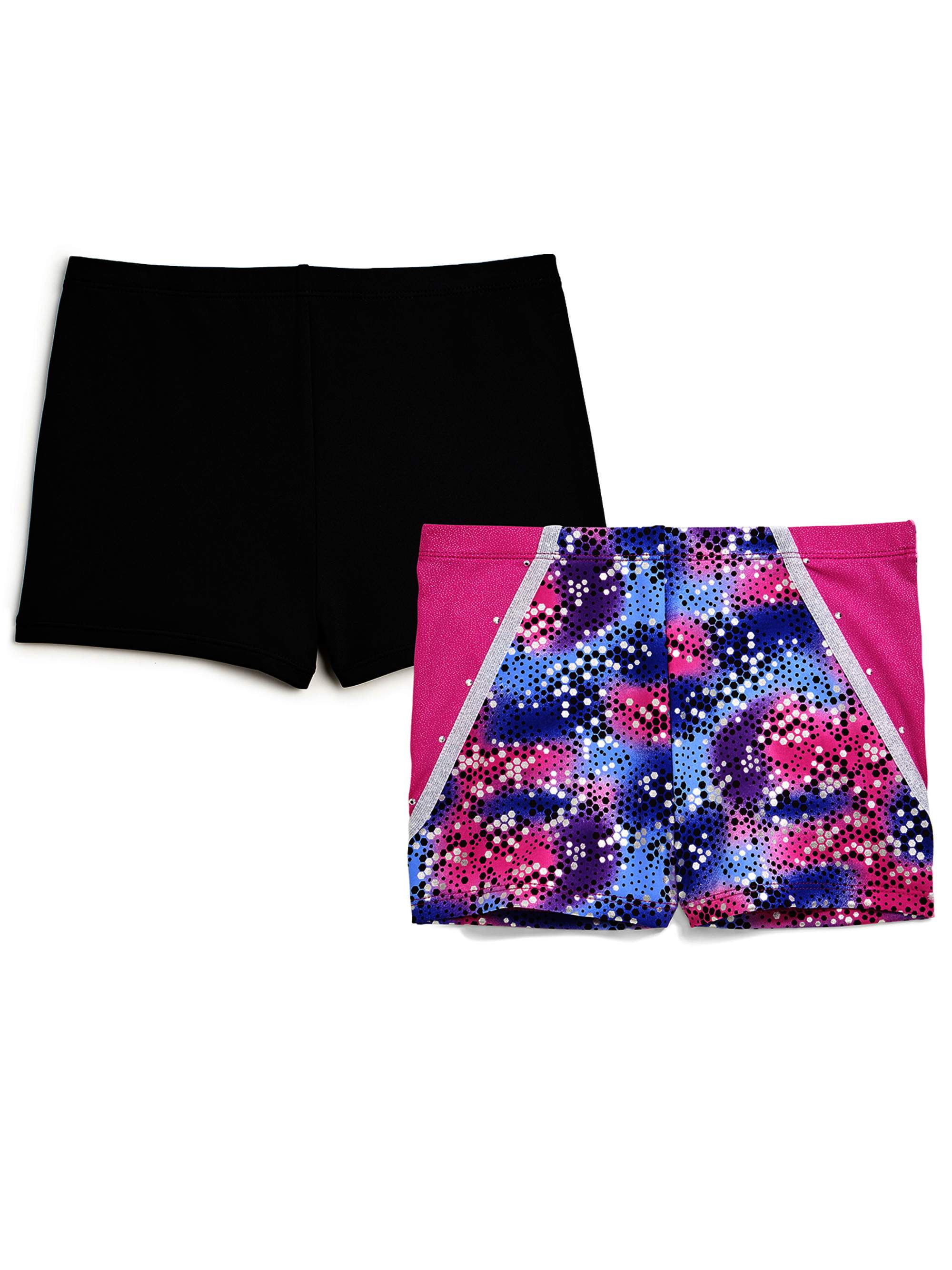 Girls 8-10, Jungle Cats Body Wrappers 700 Print Hot Shorts