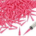 thumbnail image 1 of 200 puntas de aguja dispensadoras de plástico rosa, calibre 20, punta roma cónica con conector Luer., 1 of 9