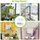 thumbnail image 4 of Comedero para pájaros de ventana, 1 pieza, comedero para pájaros de acrílico para exteriores, ventana con 3 ventosas, transparente, con estante extraíble, comedero para pájaros para, 4 of 5