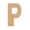P, variant on 6 Pack: 8" Wood Block Letter by Make Market®