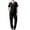 Black, variant on Scrubs for Women Set Scrub Top and Jogger Pant Workwear Modern Medical Uniforms Suit Classic Nursing Scrubs Set with Pockets