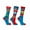 Blue/ Red, variant on Hy Boys/Girls Jolly Elves Socks (Pack of 3)