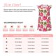 thumbnail image 3 of Fotbe Rose Flowers Vestido de Dormir para Niñas de 3 a 10 Años, Mangas Cortas, Estilo Princesa, Pijama Camisón con Mangas Voladas-X-Large, 3 of 6