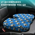 thumbnail image 4 of Premium Dog Pattern Memory Foam Seat Cushion Ergonomic Chair Pad for Office Chair, Car, Airplane & Bleachers Sciatica, Tailbone Hip & Back Pain Relief - Chair Cushion for Long Office Workers., 4 of 5