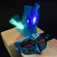 thumbnail image 1 of Juguete Feather Glow Máscara LED Mascarada Fiesta de disfraces Princesa Feather Glow Máscara Juguetes AMMAO MXZZ23418A3960, 1 of 2