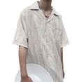 thumbnail image 4 of Camisa con cuello vuelto para hombre,Camisa de verano para hombre Camisa de verano para hombre de poliéster Camisa de gran tamaño para hombre diseñada para precisión, 4 of 8