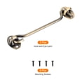 thumbnail image 3 of Uxcell 2 pack 6 inch Hook and Eye Latch Barn Door Lock Stainless Steel, Bronze Tone, 3 of 7