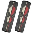 thumbnail image 2 of WOBOGO Red and White Mask Seat Belt Cover 2 Piece Soft Comfort Driving Shoulder Pad Suitable for All Cars and Backpacks, 2 of 8