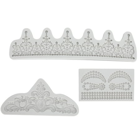 

Henmomu Silicone Mold Silicone Relief Pattern Fondant Cake Decoration Mould Chocolate Mold DIY Baking Tool Fondant Cake Decoration Mould